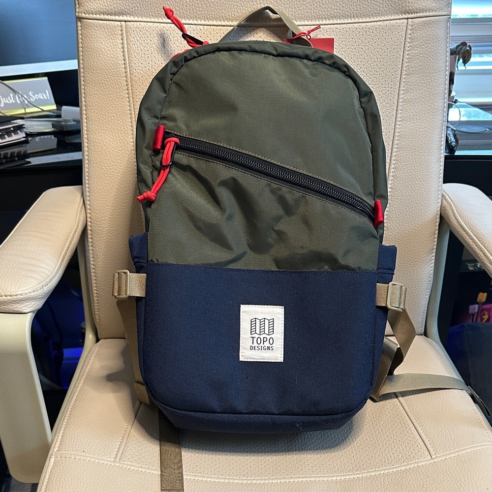 Topo Designs Standard Pack Backpack - Olive and Navy